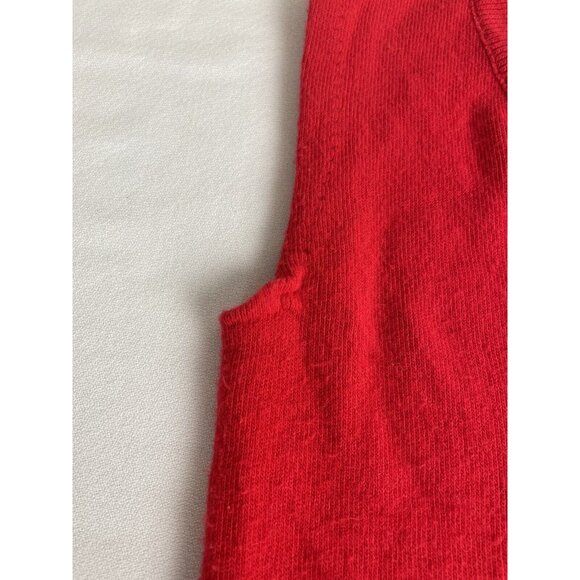 Vintage 50s / 60s JCPenney Childs Sweater Vest Size 5-6 Red - Picture 3 of 7